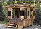 Abri toit en bois 